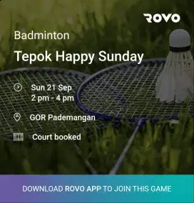 Jasa latihan badminton