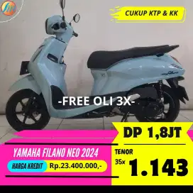 YAMAHA GRAND FILANO NEO 2024 SEKEN KREDIT MURAH ANGSURAN SANGAT RINGAN