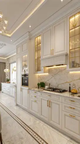 Kitchen set minimalis Lemari pakaian Bedroom set wallpanel wallpaper