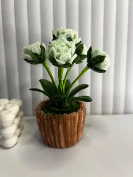 Mini Bunga Melati Kawat Bulu - Dekorasi Rumah dan Souvenir