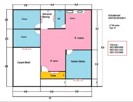 Perumahan Timur Mall Luwes, Rumah minimalis Desain dlm bbs. Bs kpr