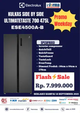 ELECTROLUX REFF SXS ESE4500AB 445LTR