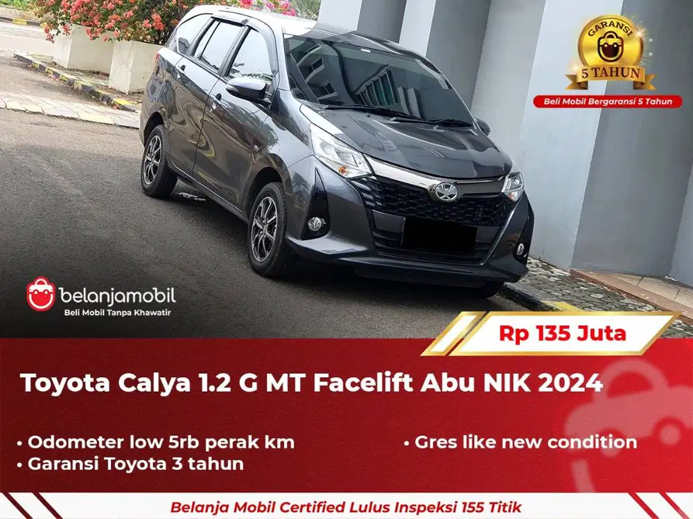 [ GARANSI 5TH ] Toyota Calya 1.2 G MT Manual Facelift 2024 2025
