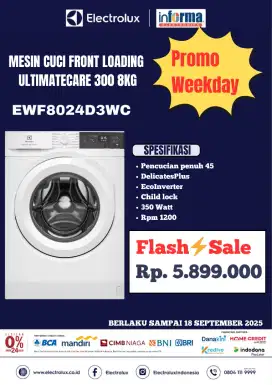 ELECTROLUX WASH MACH FL EWF8024D3WC 8KG