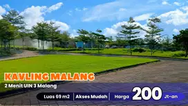 Kavling Malang Hanya 2 Menit Kampus 3 UIN Kawasan Mahasiswa