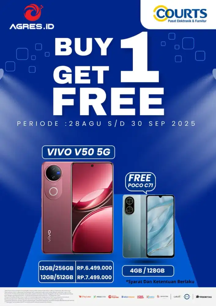 VIVO V50 5G FREE SMARTPHONE POCO C71