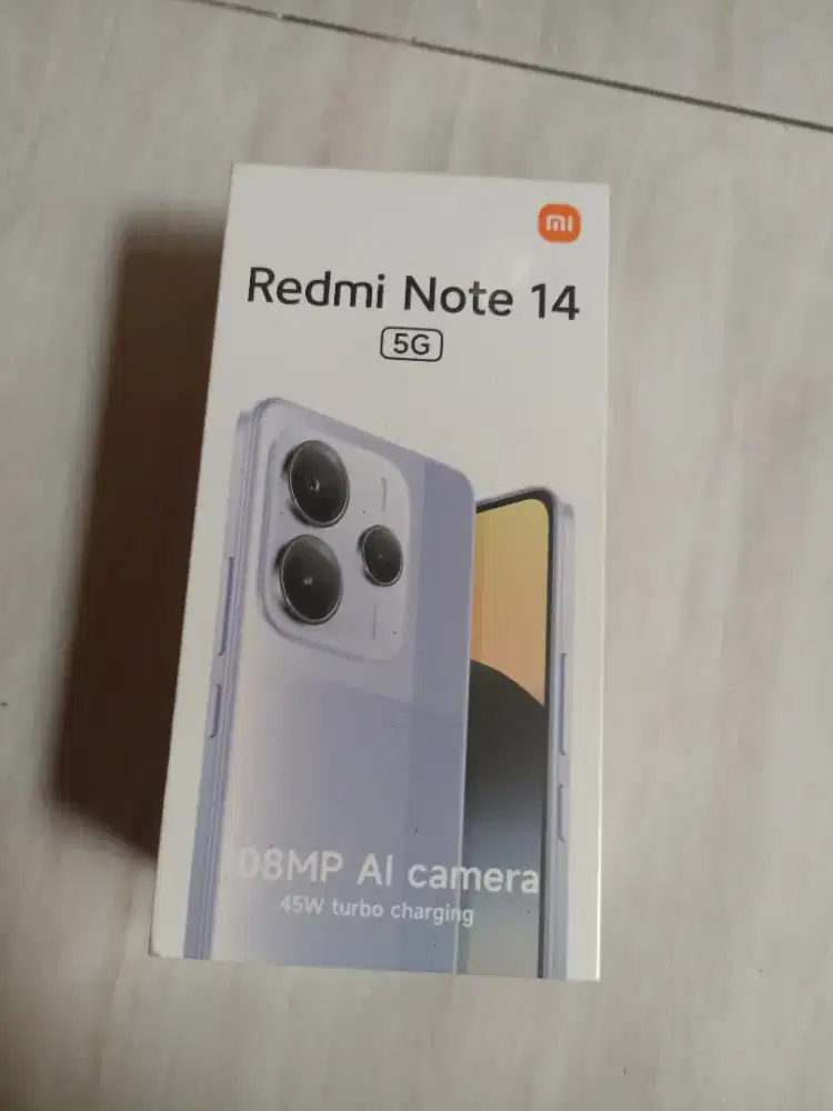 Redmi Note 14 5G Warna hitam 8/256 GB