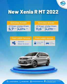 Xenia R manual 2022 DP 0% atau angsuran 4.270 x 5th