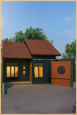 7 Menit UNY Wates Jogja Barat,Rumah Japandi Style Type 50 Cocok Hunian