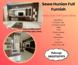 Sewa Rmh Full Furnish Graha Candi Golf Candisari Dekat UNDIP Tembalang