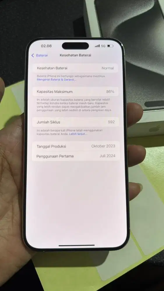 Iphone 15 pro max 256gb ex ibox PA/A mulus bebas dent