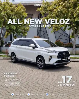 All New Veloz Q TSS 1.5 AT Thn 2021 pemakaian 2022
