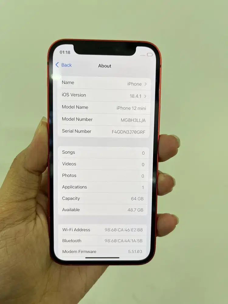 Iphone 12 mini 64 inter all op