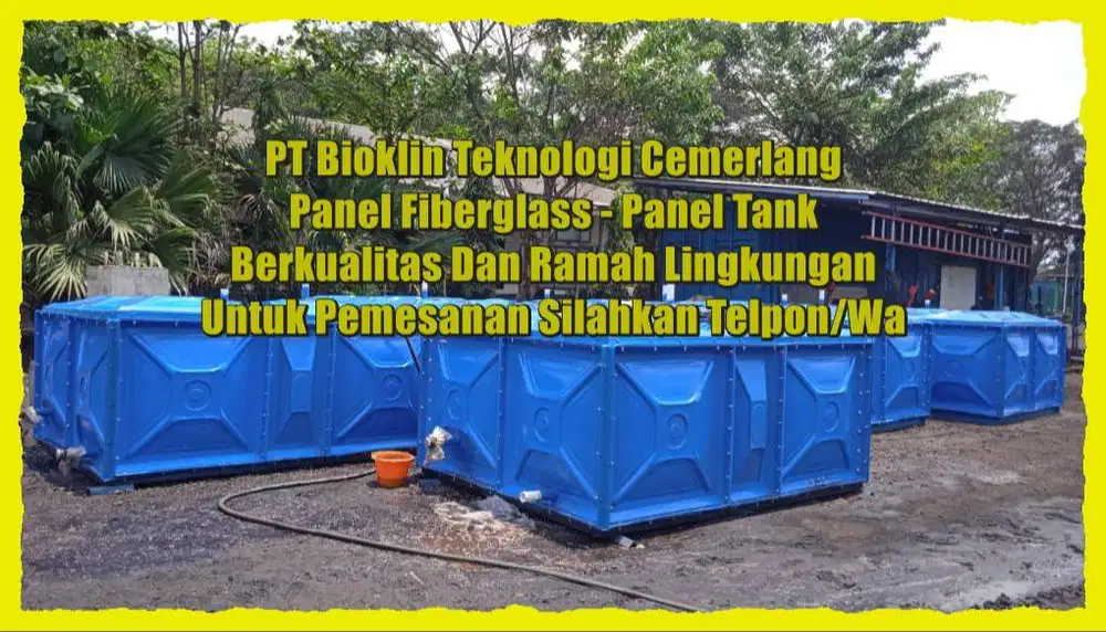 GROUND TANK - TANGKI AIR - PANEL FRP - TANGKI PANEL FRP - TANGKI PANEL