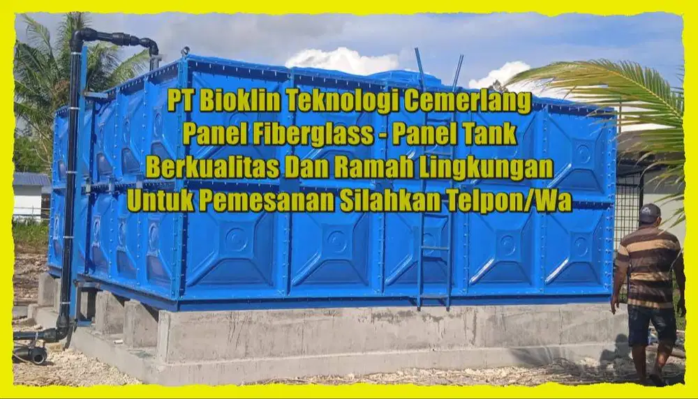GROUND TANK - TANGKI AIR - PANEL FRP - TANGKI PANEL FRP - TANGKI PANEL