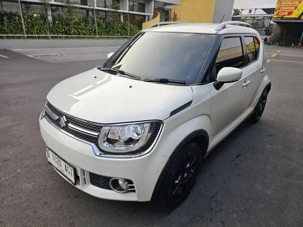 suzuki ignis gx at 2018 putih, km 55 rb, antik skl, full orsnl, mulus