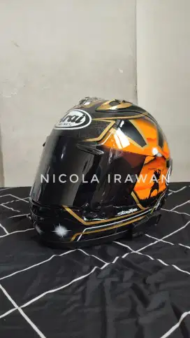 Helm arai rx7x pedrosa spirit gold sni snell 2020