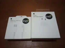 Adaptor Original Tam Iphone 20watt+Kabel Data Tipe C To Lighting(New)