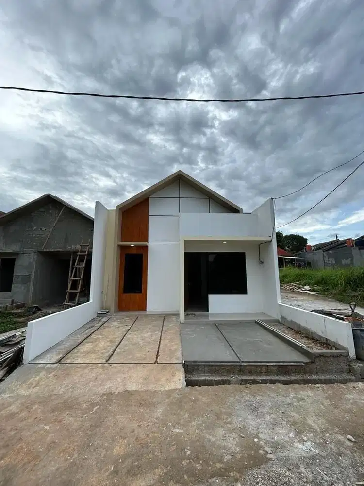 SIAP AKAD Rumah 2 Lantai Konsep Scandinavian di Pinggir Jalan Citayam