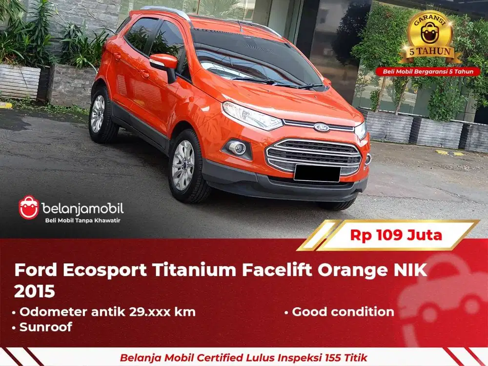[ GARANSI 5TH ] Ford Ecosport Titanium Sunroof Facelift 2015 2016