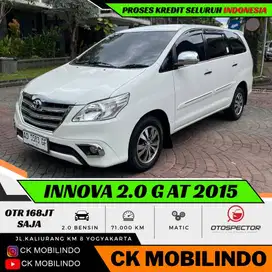 (Km71rb) Kijang Innova G Matic 2015 Bensin ANTIK Plat AD Bisa Kredit