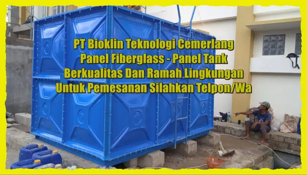 TANGKI AIR FIBERGLASS - GROUND TANK - PANEL FRP - ROOF TANK FRP - TANG