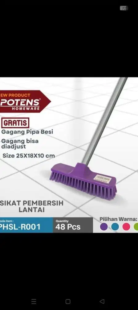 Sikat lantai. Poten