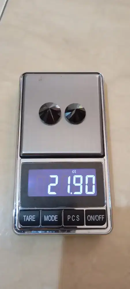 Black Diamond Moissanite Pair 21.90 ct