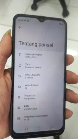 Realme c33 ram 4+1/64 batangan siap pakai