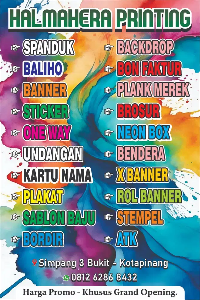 PERCETAKAN & PRINTING