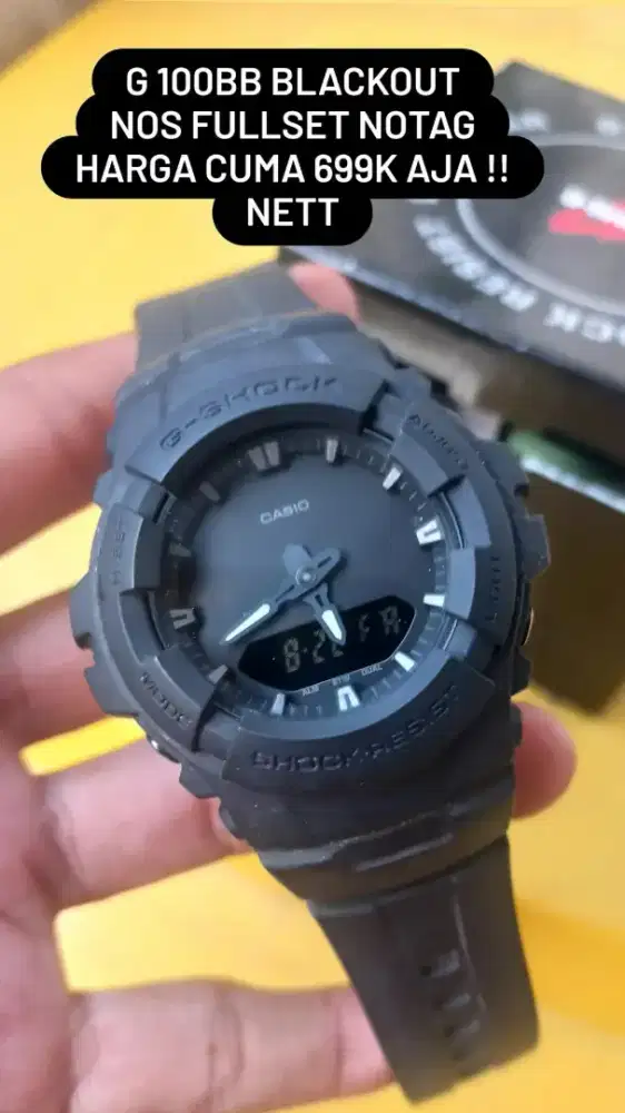 Gshock G100bb 99% likenew hanya disimpan saja