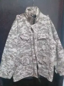 jaket hangat army pria