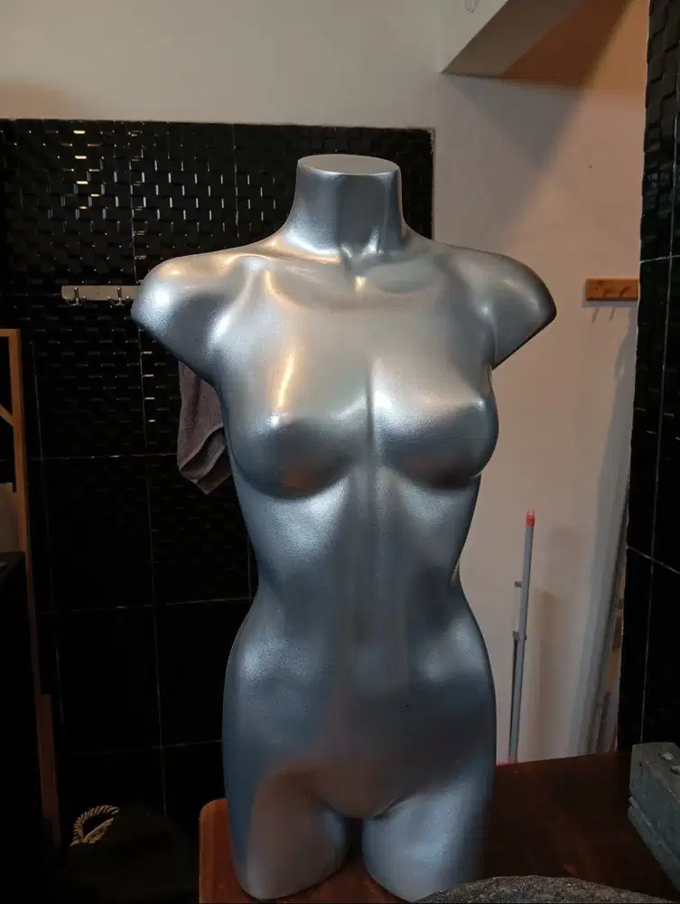 Mannequin Half body Badan - warna silver