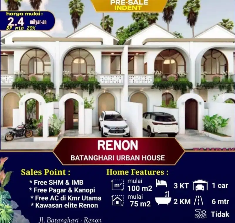 Perumahan Batang Hari Urban House Denpasar