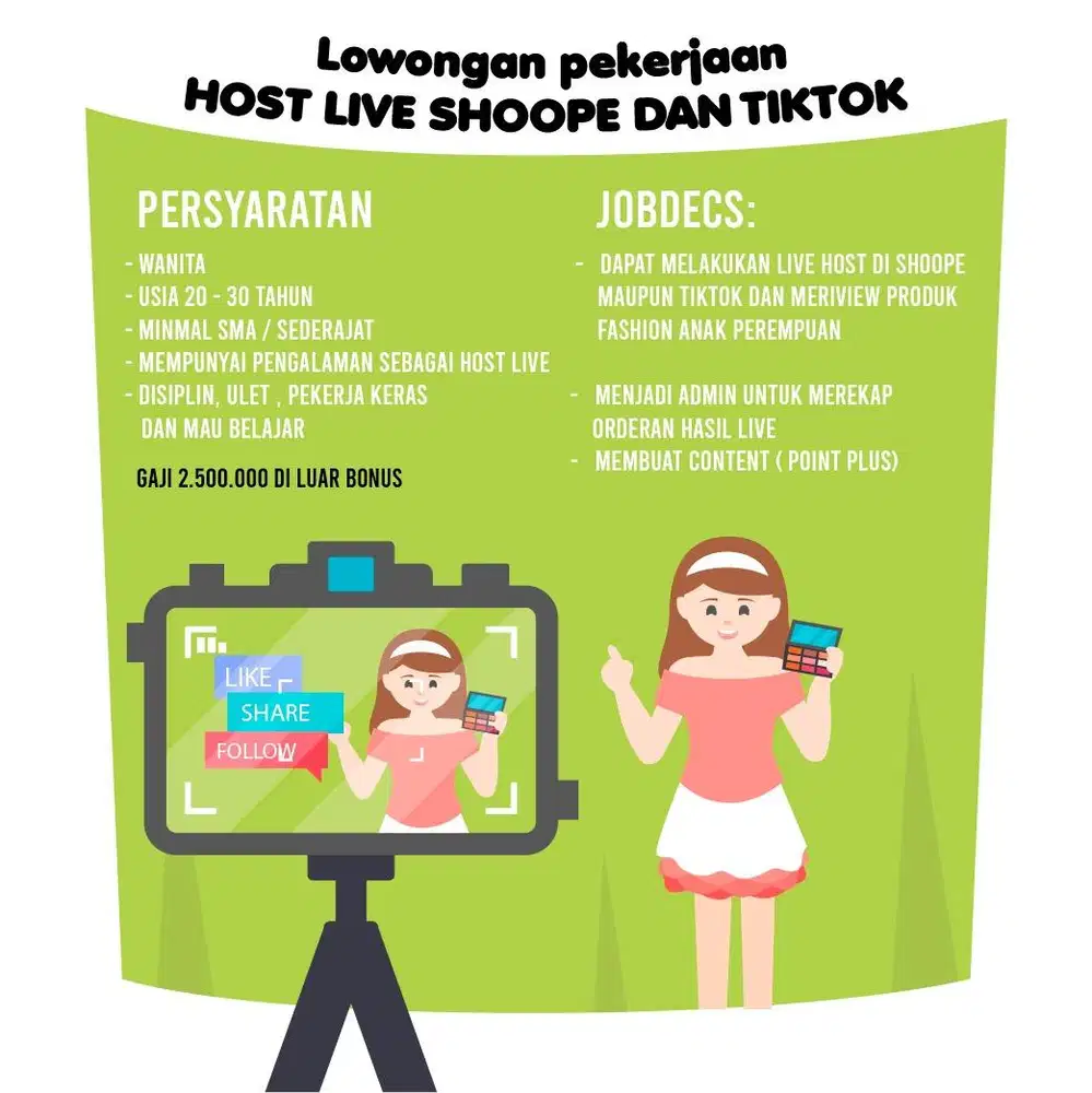 Host live perempuan