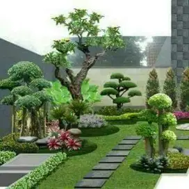 PEMBUATAN TAMNAN HIAS OUTDOOR
