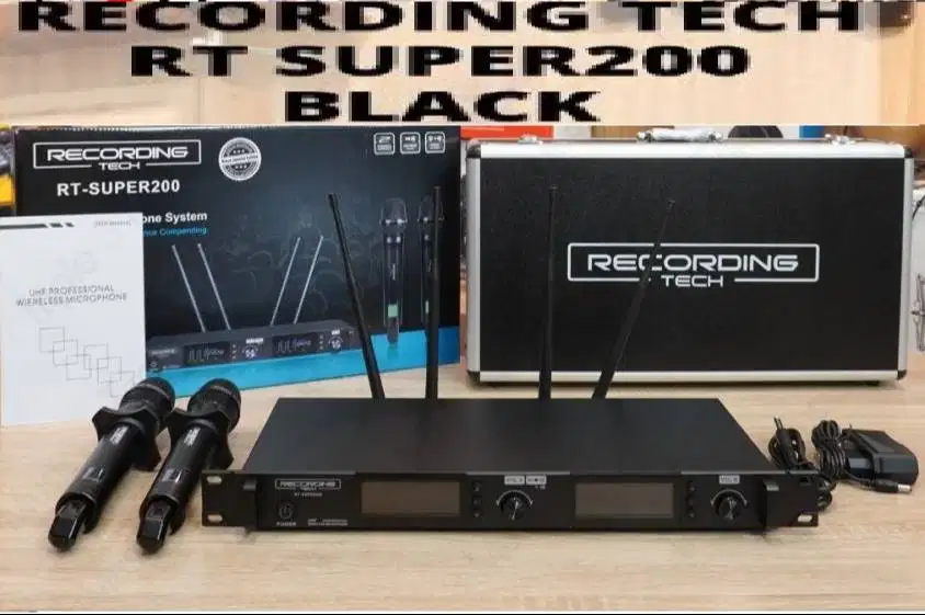 Recording Tech RT-Super200 - Professional Wireless Two Handheld Mic
