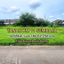 Dijual tanah km 11 sembaja