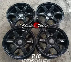 Jual velg te37 r16 4x100 4x114,3 avanza xenia livina rocky dll