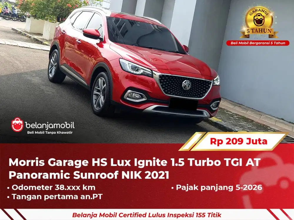 [ GARANSI 5TH ] MG Morris Garage HS Lux Ignite 1.5 Turbo TGI 2021/2022
