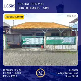 DIJUAL RUMAH HITUNG TANAH PRADAH PERMAI DUKUH PAKIS SURABAYA