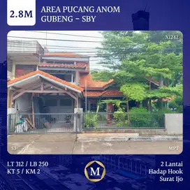 Rumah Area Pucang Anom Gubeng dkt Raya Kertajaya Ngagel Manyar Dinoyo