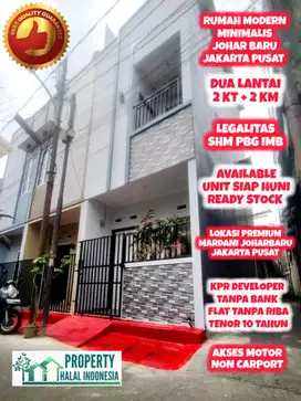Jual Rumah Murah Modern 2 Lantai Mardani Johar Baru Jakarta Pusat SHM