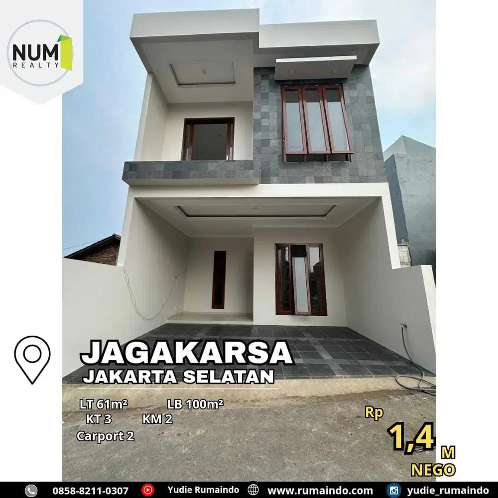 Rumah Cluster di Jagakarsa Jakarta Selatan