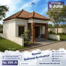Jual Rumah di Kota Boyolali Arsitektur Balinese, Angsuran Tanpa Bunga