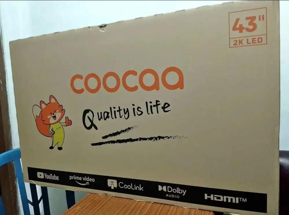 Tv coocaa 43 smart tv baru