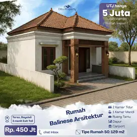 Dijual Rumah Arsitektur Bali di Teras Boyolali, Samping Exit Toll, SHM
