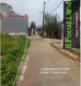 Tanah Kavling 210m dekat Graha Raya Bintaro