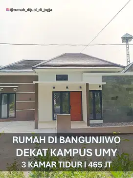 Rumah dekat Kampus UMY di Lemahdadi Bangunjiwo Jogja Siap Huni