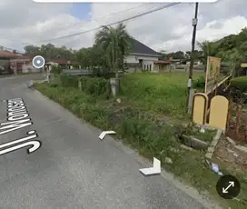 Tanah 125m dari jalan Sudirman, jl Wonosari kota Pekanbaru